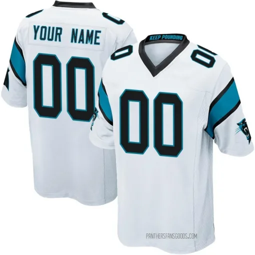 Carolina Panthers Nike Game Road Jersey - Custom - Mens