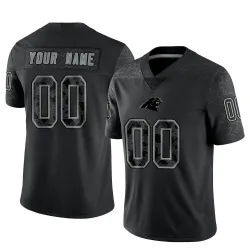 Youth Nike Black Carolina Panthers Custom Game Jersey